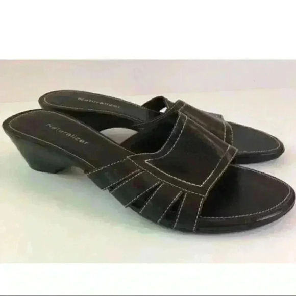 Naturalizer Parfait Black Leather Sz 7.5 Brazil - Picture 2 of 9